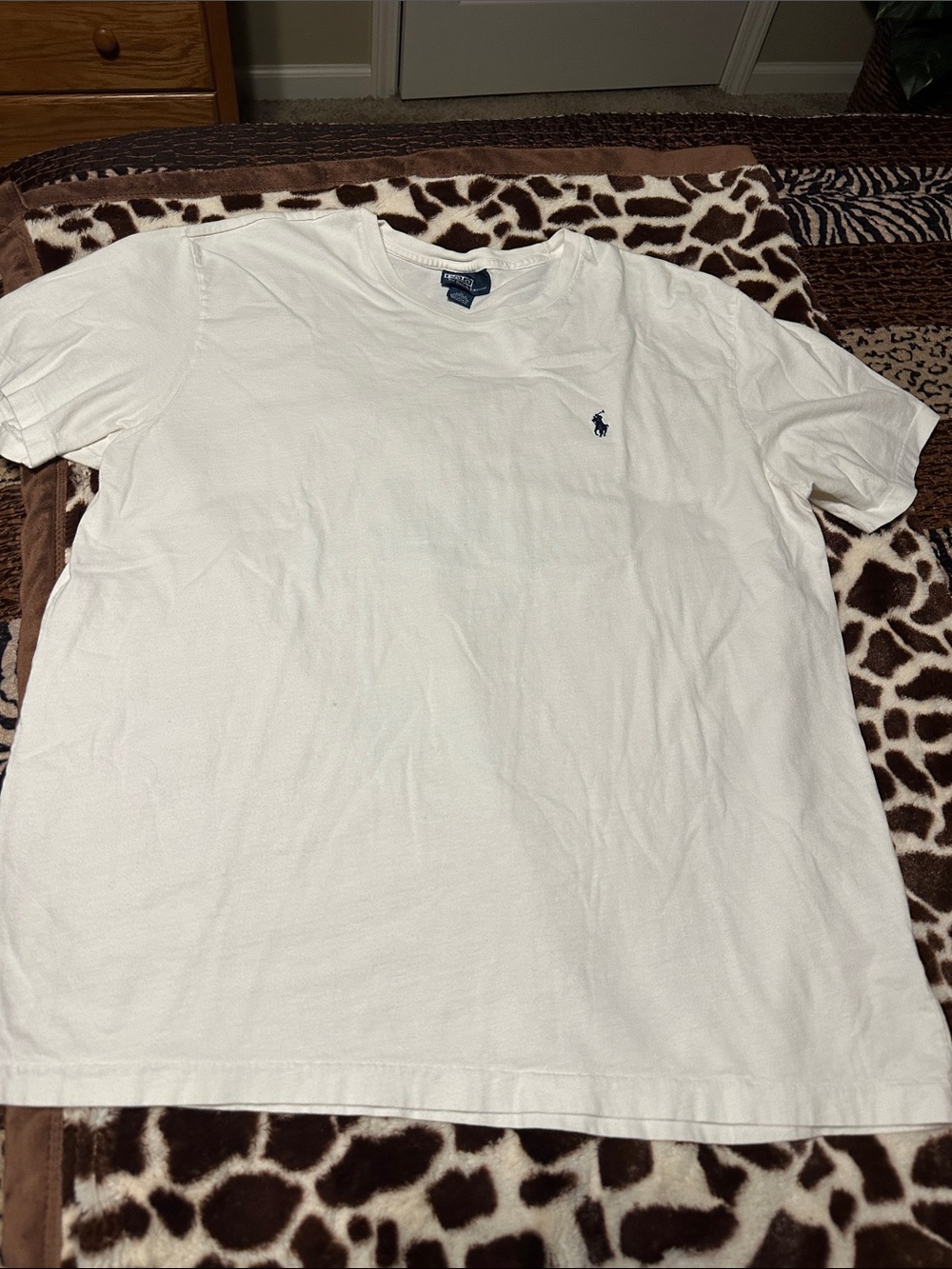 Polo by Ralph Lauren White Crewneck Tee with Navy Pony